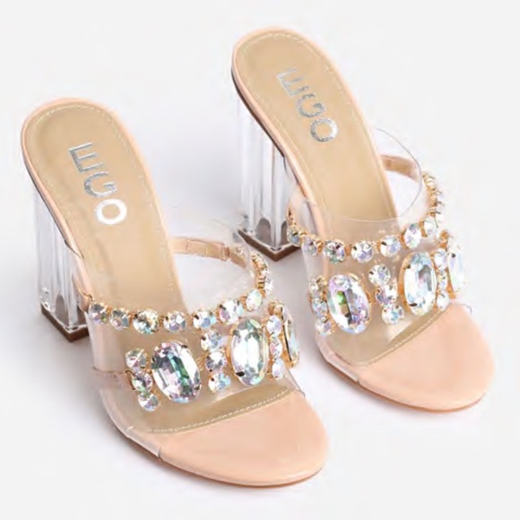 Nude gem clear heel - Picture 2 of 6